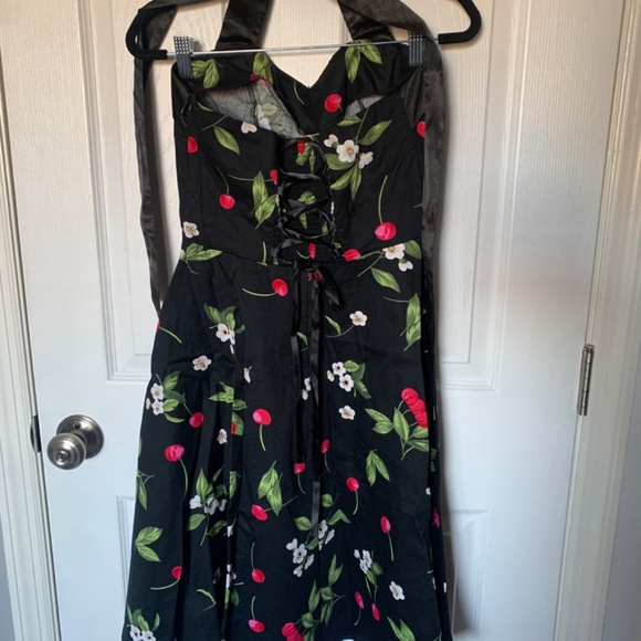 Cute Cherry Halter Dress - Picture 4 of 6